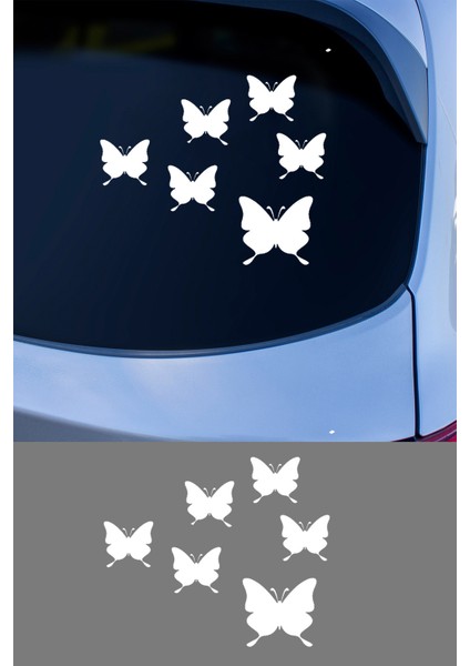 Kelebekler Resmi Oto Araba Cam Sticker Çıkartma Bilgisayarlar,kamyonlar, Motosikletler Için fiyatları
