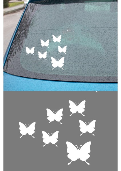 Kelebekler Resmi Oto Araba Cam Sticker Çıkartma Bilgisayarlar,kamyonlar, Motosikletler Için fırsatları