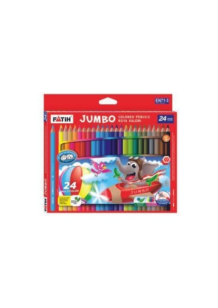 Kuruboya Jumbo 24 Renk Set Tam Boy