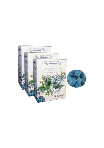 3 Kutu Okaliptus Çayı Küp Şeker Şeklinde Okaliptus Çayı Kış Çayı Okaliptus Küpü