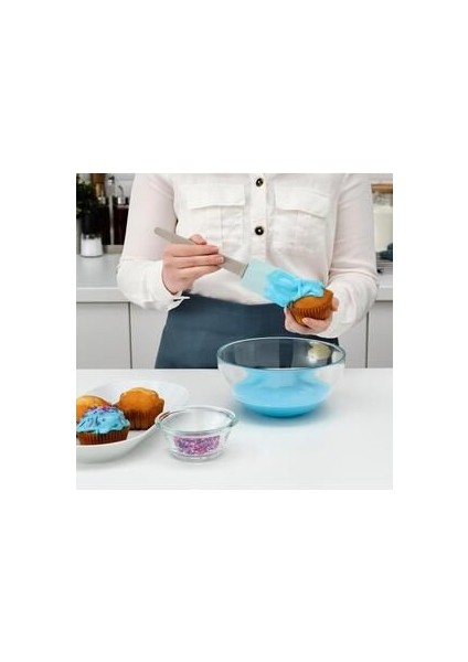 Bakglad Spatula - Bej / Mavi - 26 cm