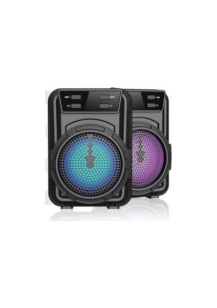 Işıklı Kablosuz Hoparlör Bluetooth Speaker Ses Bombası Mini LED Işıklı Fmradyo/sdkart/usb