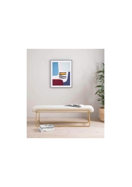 Strom Yatak Ucu Oturma Bankı Makyaj Oturağı Metal Ayaklı Krem Puf Bench Montajsız Oturak fiyatları