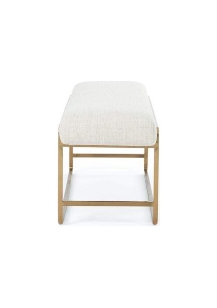 Strom Yatak Ucu Oturma Bankı Makyaj Oturağı Metal Ayaklı Krem Puf Bench Montajsız Oturak modelleri