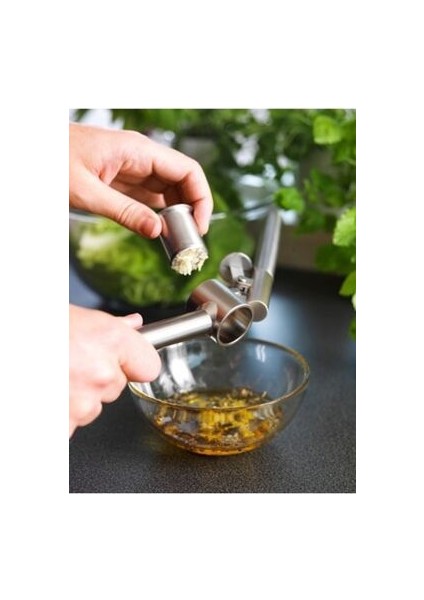 Koncıs Paslanmaz Çelik Sarımsak Ezici