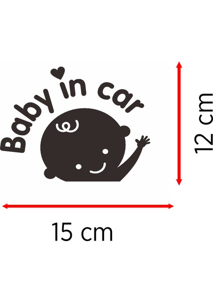 Bebek Var Resmi Oto Araba Cam Sticker Çıkartma Bilgisayarlar,kamyonlar, Motosikletler Için modelleri