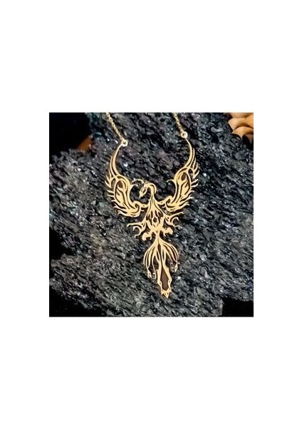 Kadın Altın Kaplama Gümüş Anka Kuşu Kolye fiyatları