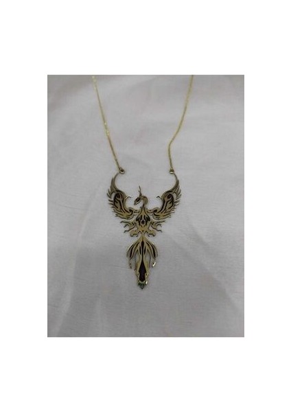 Kadın Altın Kaplama Gümüş Anka Kuşu Kolye fırsatları