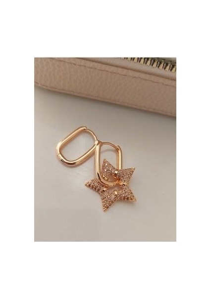 Zirkon Taşlı Yıldız Charmlı Küpe fiyatları