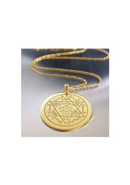 925 Ayar Gümüş Hz. Süleyman Mührü Kolye