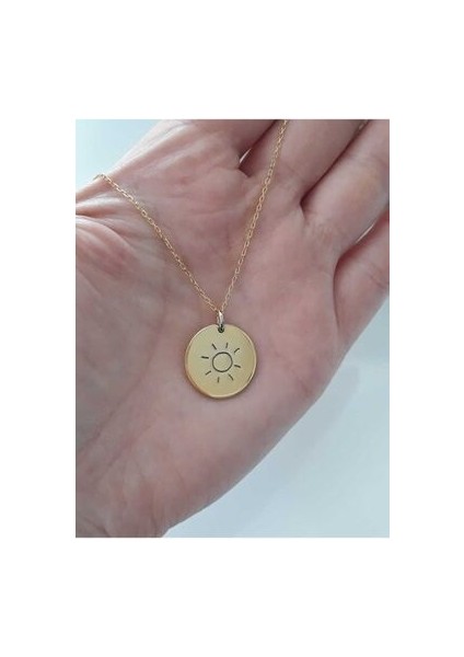 Güneş Model Altın Kaplama Gümüş Kolye fiyatları