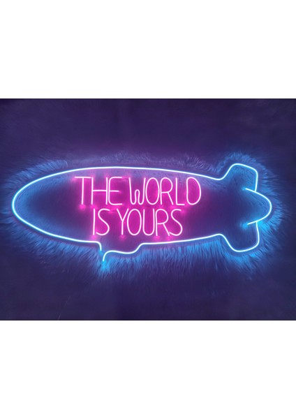 The World Is Yours Neon Led Tabela(80x30cm)
