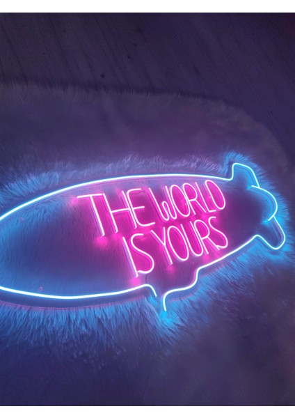 The World Is Yours Neon Led Tabela(80x30cm)