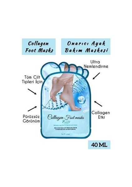 Rose Çorap Tipi Ayak Peeling Maskesi ve Foot Peeling Mask