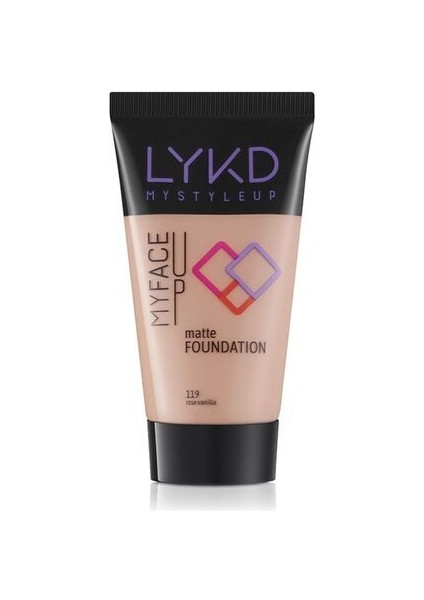 Mat Fondöten 119 Rose Vanilla