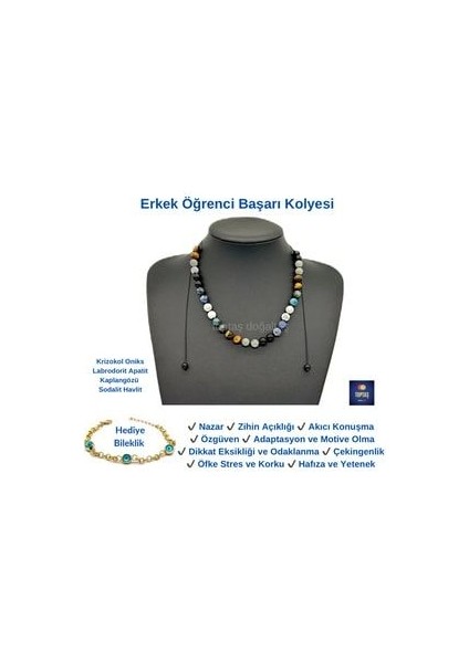Erkek Öğrenci Başarı Kolyesi