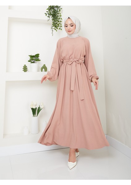 Beli Lastikli Kuşaklı Elbise 2590 fiyatları
