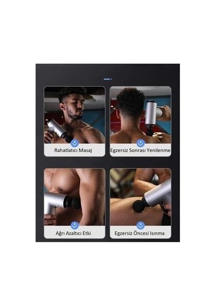 Masaj Tabancası Sporcu Masaj Aleti 4 Başlıklı Şarjlı indirimleri