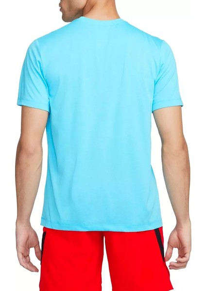 Dri Fit Pro 2 Erkek Mavi Spor Antrenman Tshirt DM5677