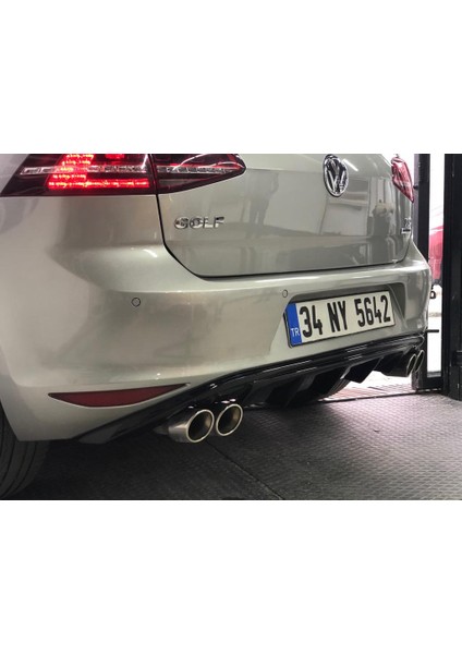 Nam Tuning Golf 7 Mk7 Difüzör Sport Çıkışsız 2012-2017 Parlak Siyah