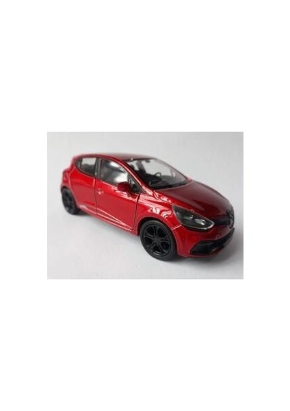 Renault Clio Diecast Metal Araba Kapı Açılır 1.36 Kırmızı Reno Clıo