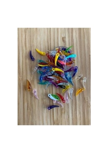 Sivri Biber Yazma Halay, Mendili Veabiye Işleme Boncuk 2,2cm. 20GR.