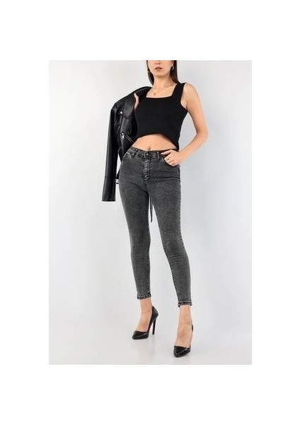 Monster Kadın Füme Skinny Jeans Kot Solmaz Toparlayıcı Pantolon fiyatları