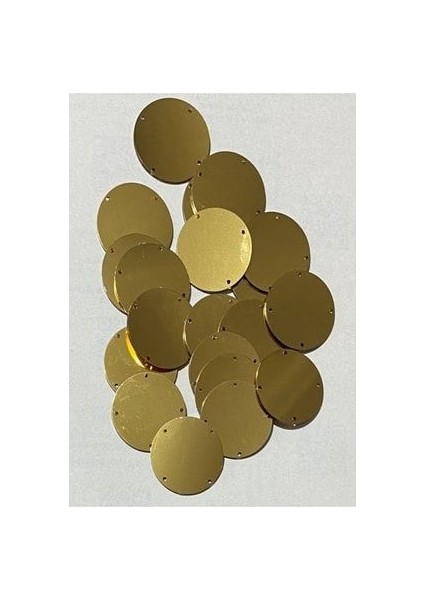 Pleksi Kalın Plastik Pul 3.2cm. 25GR. 20 Adet. Sarı. modelleri