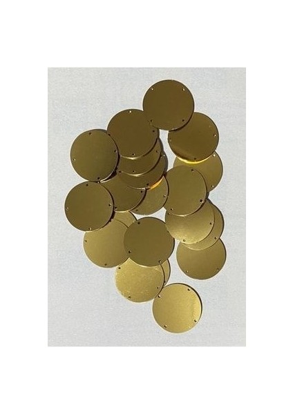 Pleksi Kalın Plastik Pul 3.2cm. 25GR. 20 Adet. Sarı. fırsatları