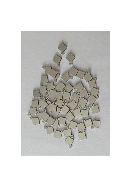 Oya, Abiye, Halhal, Bileklik, Kolye Vb. Pleksi Metalik Kaplama (Kalın) Plastik El Işleme Pul. 20GR.