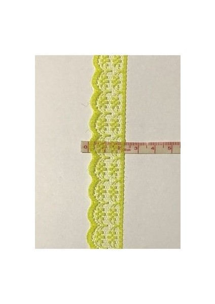 Tül Güpür. (Fisto) 2.5cm. 3,8 Metre. Sarı modelleri