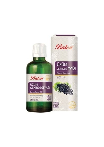 Üzüm Çekirdeği Yağı 50 ml Içilebilir Soğuk Pres Doğal Bitkisel Yağ