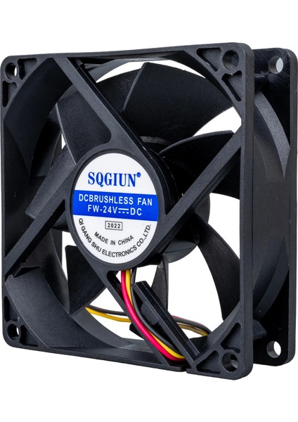 Powermaster IC-216 3 Pin Kablolu 80X80X25 mm 24 Volt Fırçasız Dc Kasa Fanı Soğutucu Fan 8X8X2.5 cm fiyatları