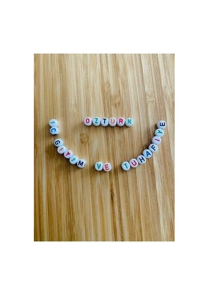 Plastik Boncuk Harf. 25 Gram . TAKRIBI:165 Adet. fiyatları