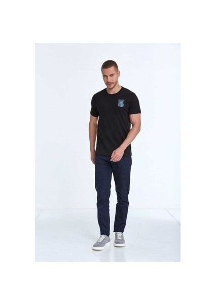 Elly Baskılı Erkek Tişört Siyah modelleri