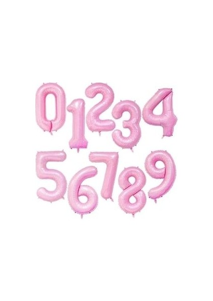 Deniz Kızı Balon Buketi Pembe Rakam Balon modelleri