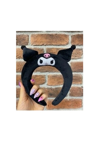 Kawaii Sanrio Kafa Kuromi Anime Kittly Peluş Saç Bandı Melodi Taç Lüx Kuromi Taç Lüx + Paketi