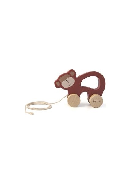 Mr. Monkey - Ahşap Ipli Oyuncak