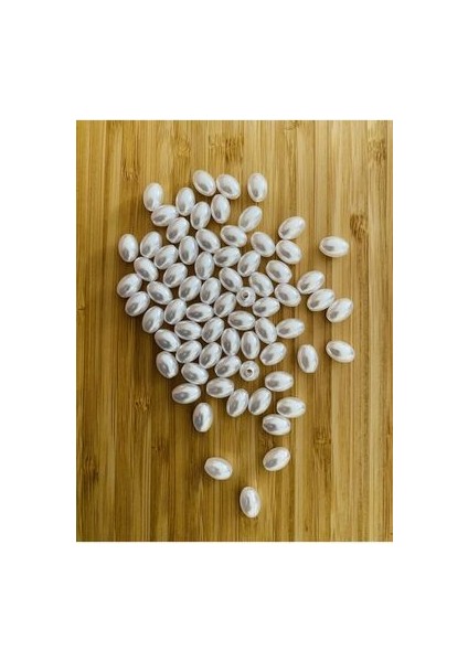 Barok Takı Inci. Arpa Modeli. 25GR. Tahmini 70 Adet Civarında. Beyaz.