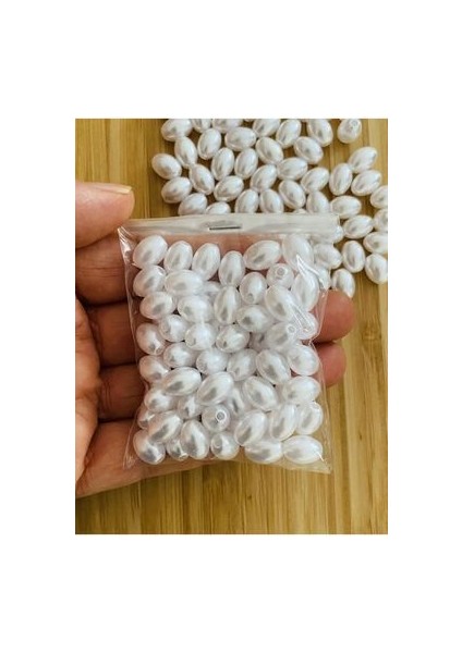 Barok Takı Inci. Arpa Modeli. 25GR. Tahmini 70 Adet Civarında. Beyaz. fırsatları