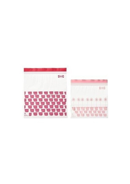 Istad Kilitlenebilir Buzdolabı Poşeti,kırmızı 50PARÇA 25X24CM 25 ADETTIR.21X19CM 25ADETTIR