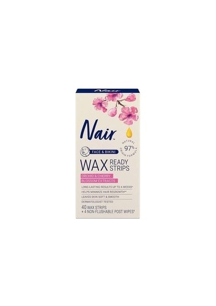 Wax Ready Strips 40 Wax Strips + 4 Post Wipes