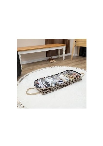 Bohe Kulplu Ayakkabı Seyahat Çantası 35X22X40 cm modelleri