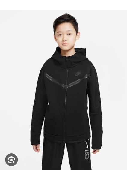Sportswear Tech Fleece Siyah Çocuk-Genç Eşofman Takımı