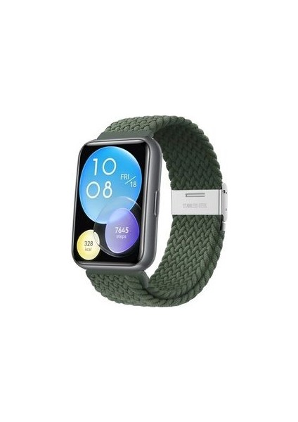 Watch Fit 2 Active Edition Sakura Pembesi Uyumlu Likralı Bez Kumaş Kordon
