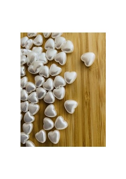 Takı Vb (Bilekli, Kolye, Halhal ve Küpe) El Işleme Barok Kalp Inci. 25GR. Tahmini 55 Adet. Beyaz. fiyatları