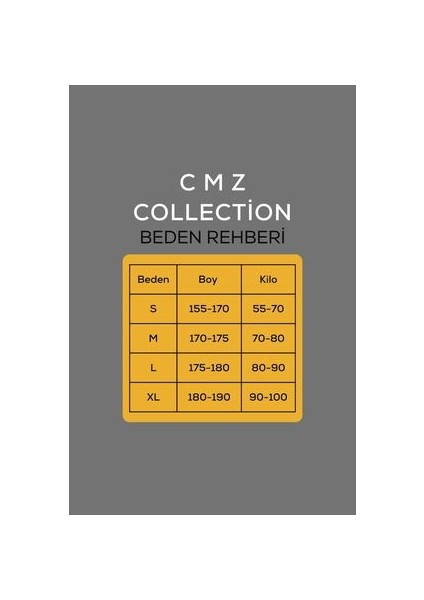 CMZ Collection Erkek 3 Ip Bej Eşofman Takımı Oversize Jogger