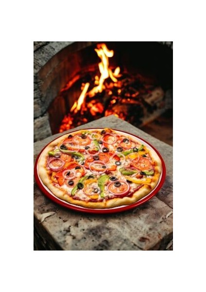 22 No 22 cm Pizza Tabağı Tepsisi Kahvaltı Tabağı Supla Pasta Tabağı Servis Tabağı