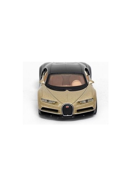 Lisanslı Bugatti Chiron Çek-Bırak Metal Model Araba (1:32-1:34) 43738