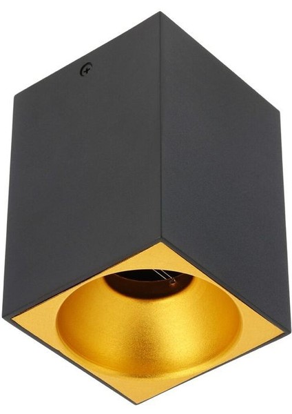 7 Watt Yeşil Işık GU10 Duylu Dekoratif Alüminyum Kasa Şık Tavan Armatürü, Amber Işık LED Spot Lamba